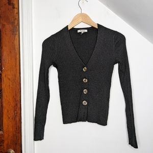 MADEWELL Shrunken Ribbed Cardigan Sweater Size XS